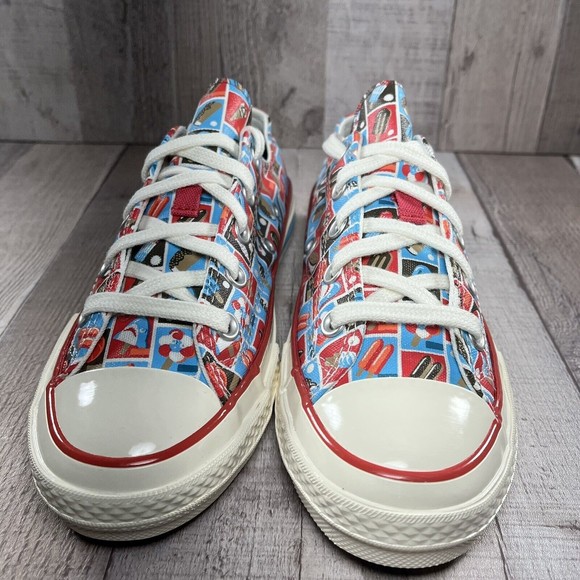 Converse Chuck 70 Frozen Treats Youth Sneakers Soft Red Blue Size 3 A00519F - Picture 6 of 15